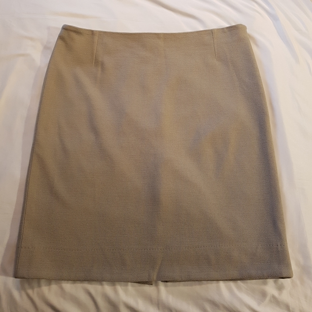 Barbara Lohmann women's German size 46 virgin wool lined knee length skirt, NWT